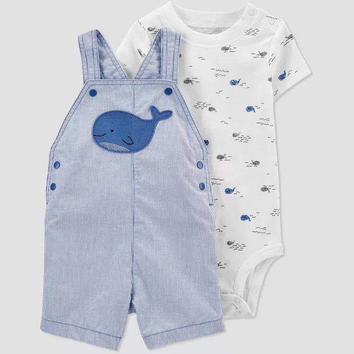 Baby Boys' Whale Top & Bottom Set - Just One You® made by carter's Blue | Target