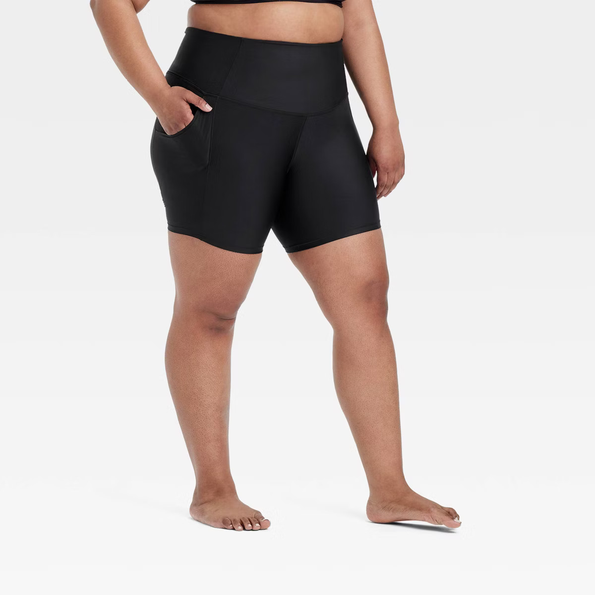 Women's Effortless Support High-Rise Pocketed Bike Shorts 6" - All In Motion™ | Target