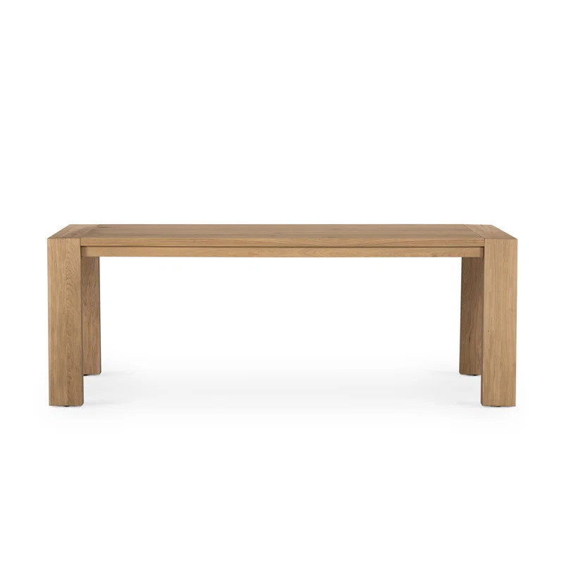 Newark 84" Oak Solid Wood Dining Table | Wayfair North America