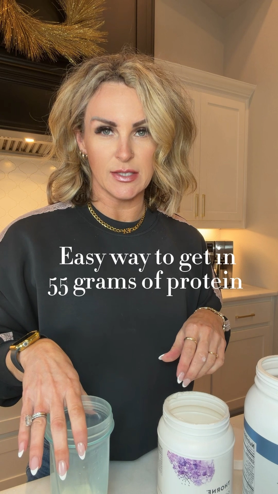 EASY way to hit your daily protein intake! You always hear how important it is to get in enough protein daily if you’re trying to lose weight or get lean. But often times I can’t eat 150 grams of protein so I mix these 2 supplements into my skim milk and get a quick 55 grams!! Bonus: it keeps me full and energized! #fitover40 #fitnesstips

#LTKActive #LTKOver40