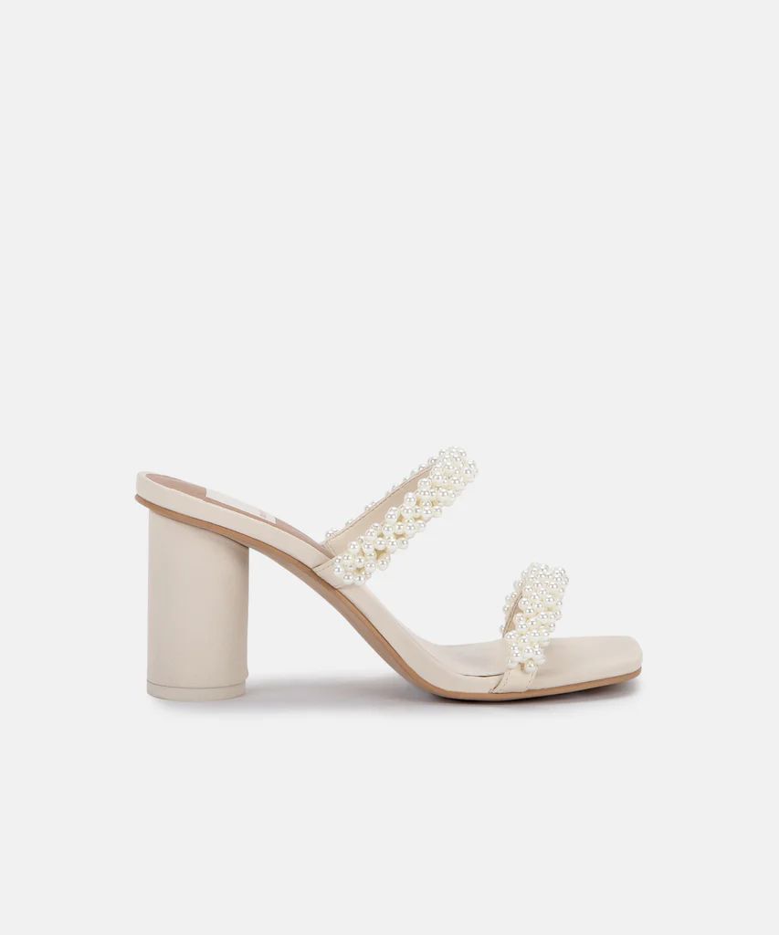 NOEL HEELS VANILLA PEARLS | DolceVita.com