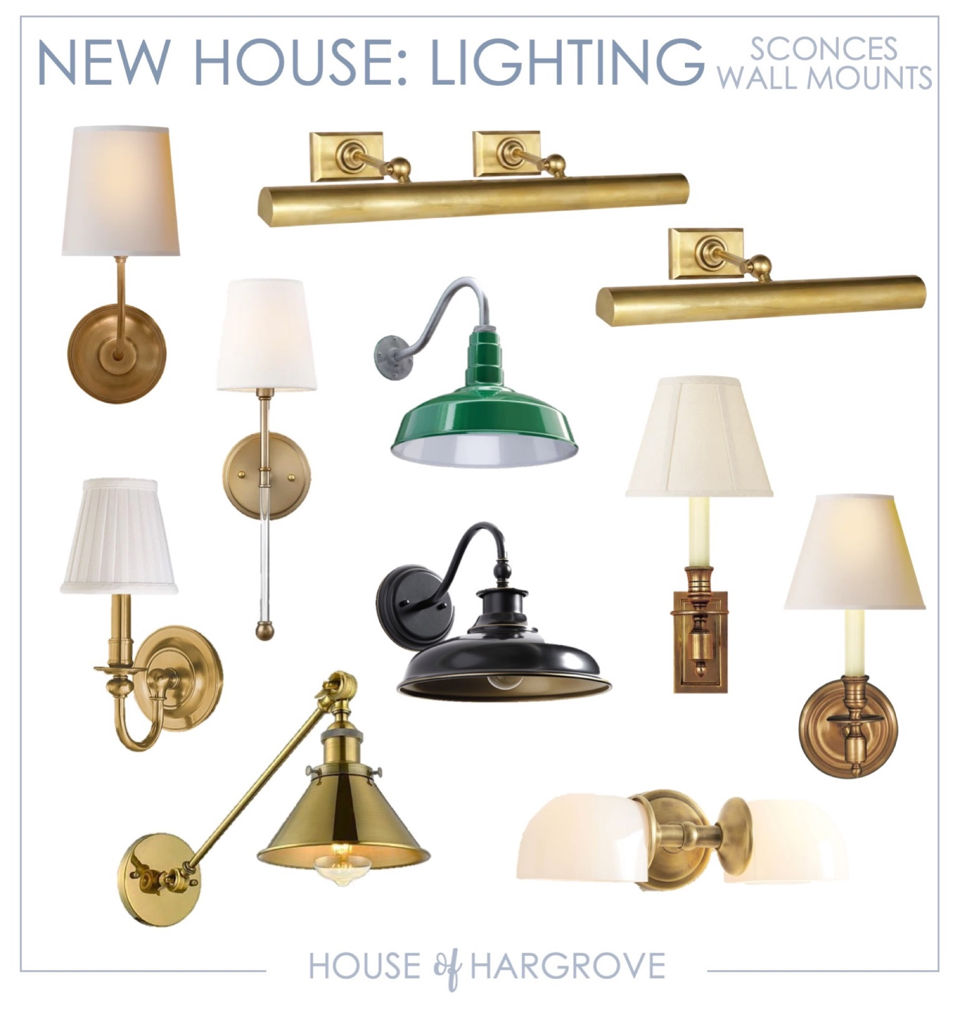 NEW HOUSE LIGHTING: SCONCES & WALL MOUNT
Here are the lights we used in our new home. More details on the blog.
#lighting #visualcomfort #sconces

#LTKhome