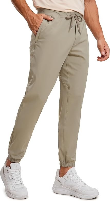 CRZ YOGA Mens 4-Way Stretch Golf Joggers with Pockets 30"/32" - Track Gym Athletic Workout Hiking... | Amazon (US)