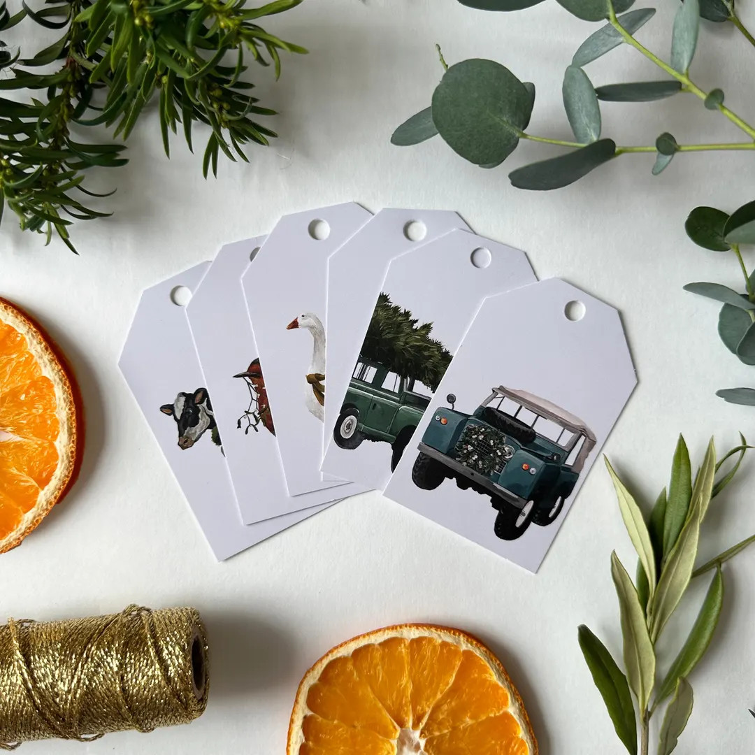 Christmas in the Countryside Gift Tags | Pack of 6 - Etsy UK | Etsy (US)