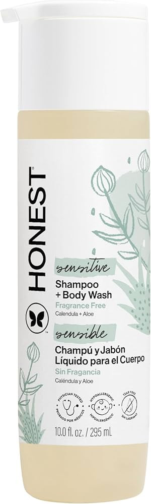 The Honest Company 2-in-1 Baby Shampoo & Body Wash, Fragrance-Free, Tear-Free, Hypoallergenic, Na... | Amazon (US)