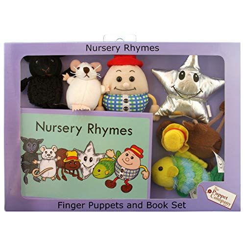 The Puppet Company Traditional Story Sets Nursery Rhymes Book and Finger Puppets Set | Amazon (US)