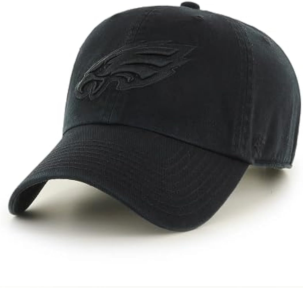 47 Philadelphia Eagles Clean UP Black on Black Adjustable Hat | Amazon (CA)