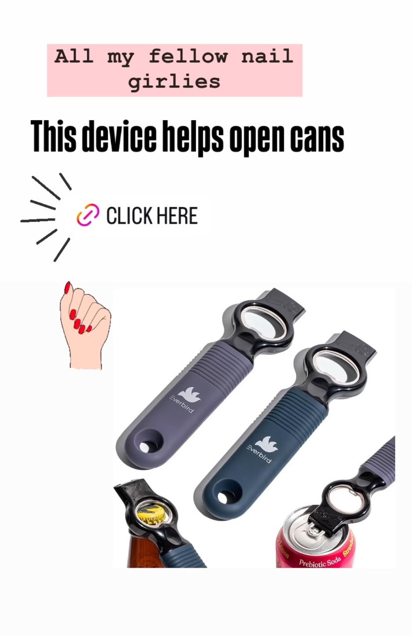 Never struggle to open a drink again! 

Amazon gadgets for my nail girlies 

#LTKBeauty #LTKStyleTip #LTKFindsUnder50