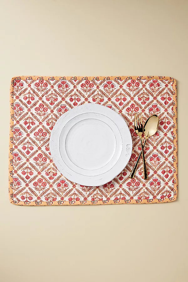 Kiara Block-Print Placemat | Anthropologie (UK)