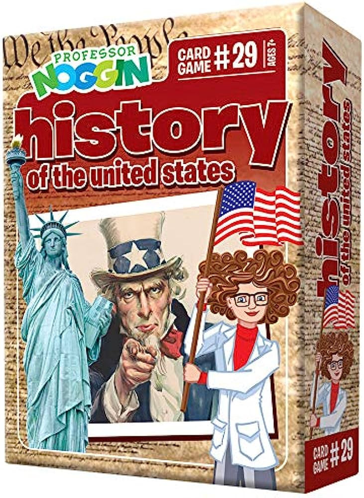 Professor Noggin's History of The United States Trivia Card Game - an Educational Trivia Based Ca... | Amazon (US)