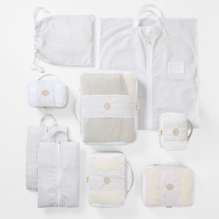 9 Piece Packing Cube Set with Garment Bag | Mark and Graham