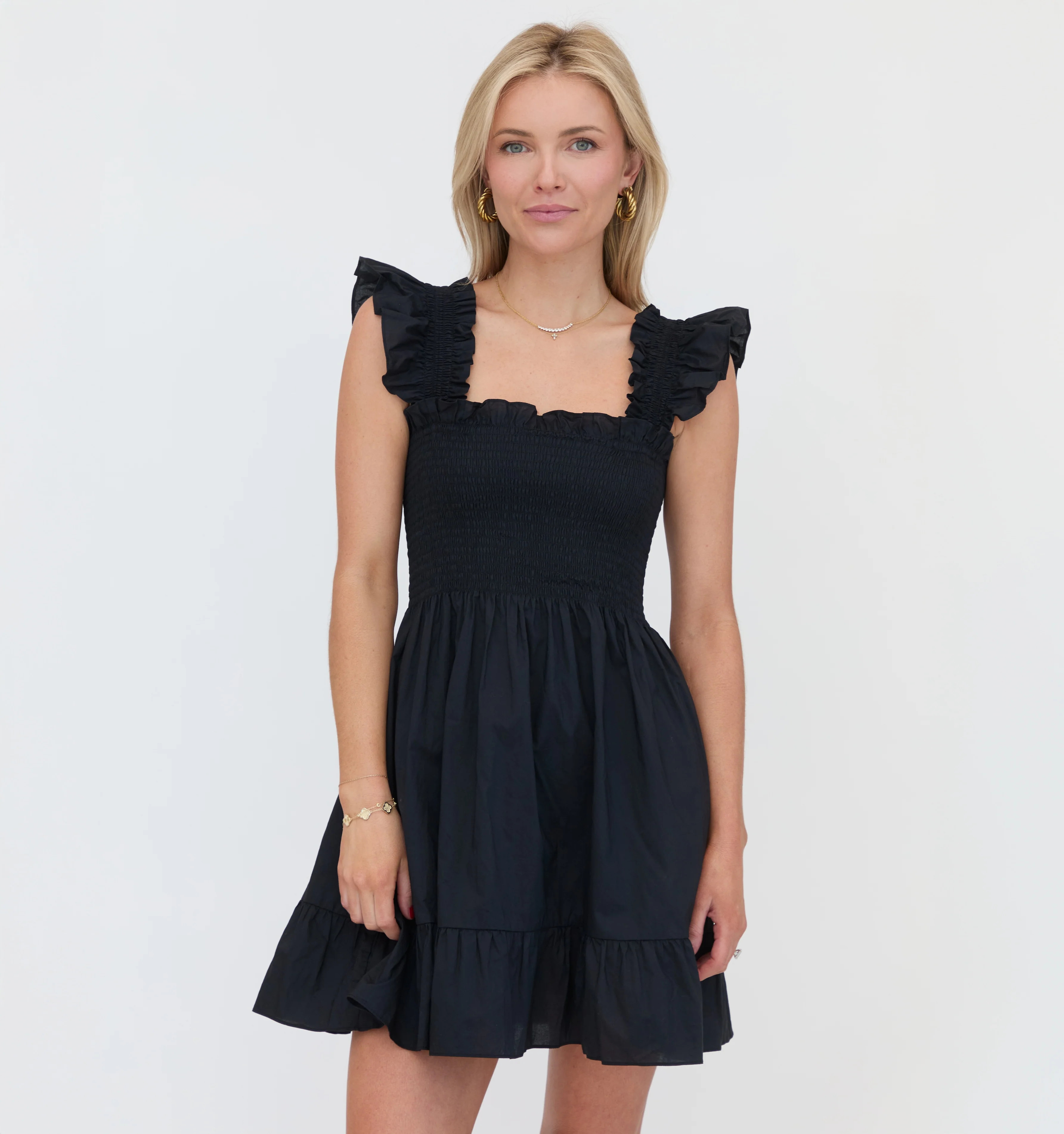 The Elizabeth Nap Dress - Navy Cotton | Hill House Home US