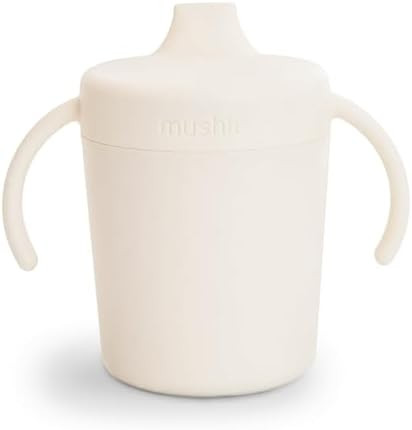 mushie Trainer Sippy Cup | Made in Denmark | Leak Resistant Twist-Off Lid & Handles | Plastic |6 ... | Amazon (US)
