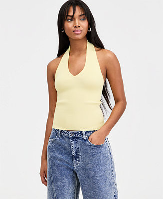 Women's Ribbed Halter Top, Macy's Exclusive | Macy's