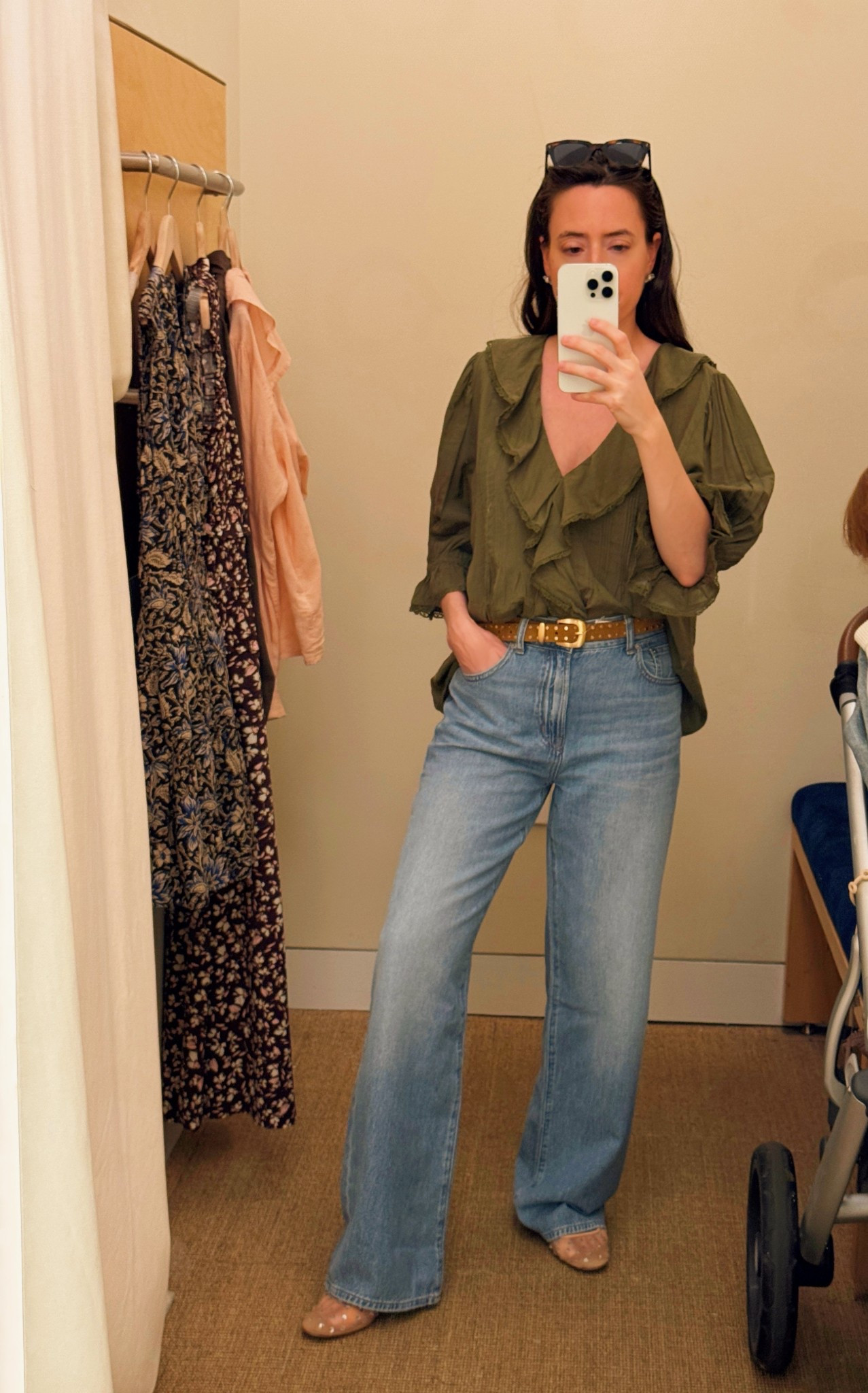 These have been my favorite jeans for years, this is a new wash. Size 25. Top S

#LTKxMadewell