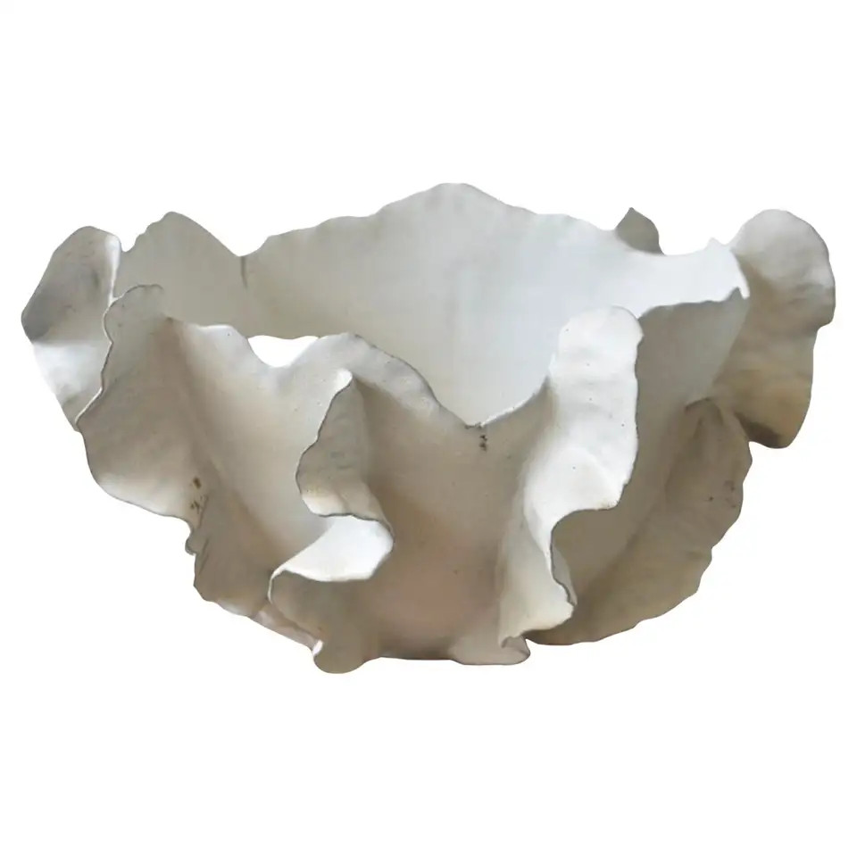Ribera Handmade Large Centerpiece Bowl - Stoneware | 1stDibs