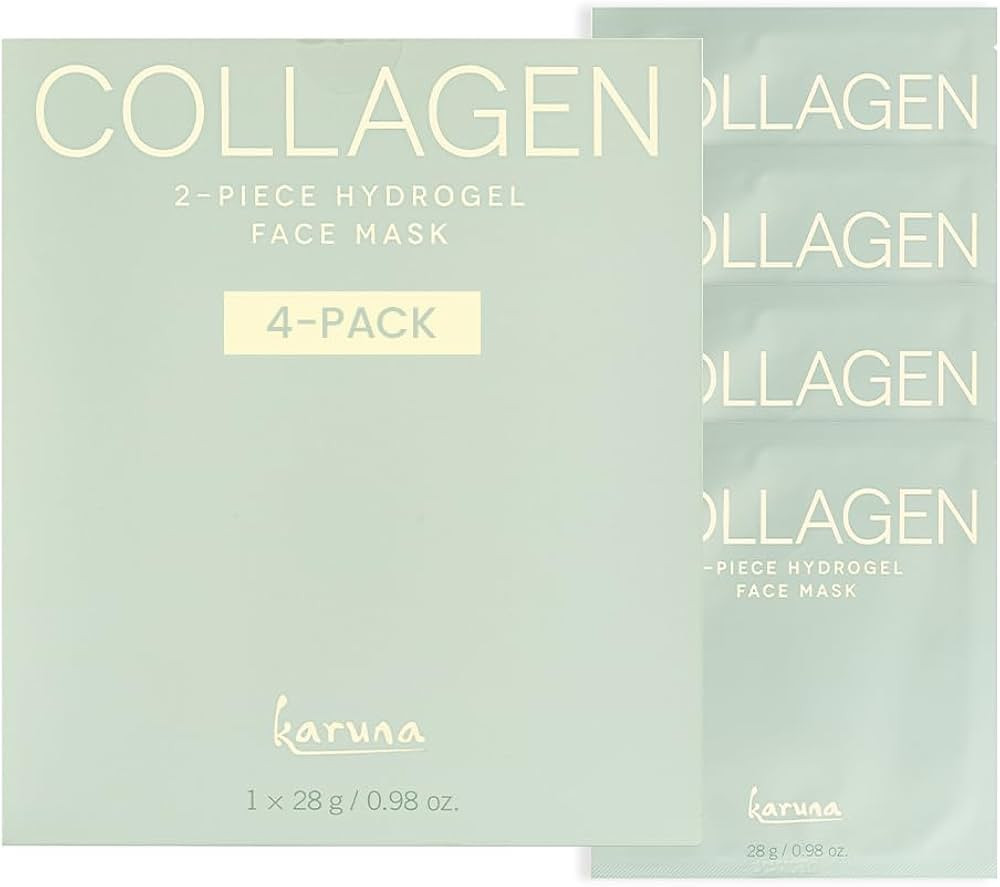 Karuna Skin - COLLAGEN Face Mask Sheets, Hydrogel 2-Piece Facial Mask, Age-Defying, Hydrating, Re... | Amazon (US)