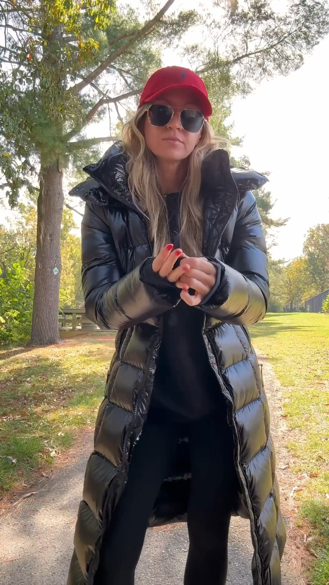 Easy soccer mom Saturday outfit!
Super puff coat: this is the longest length, glossy finish, runs TTS, wearing a S
Sweatshirt: Better Days brand, linked similar. 
Leggings: runs TTS, wearing XS
Nike Metcons: run TTS 

#LTKSeasonal #LTKStyleTip #LTKActive