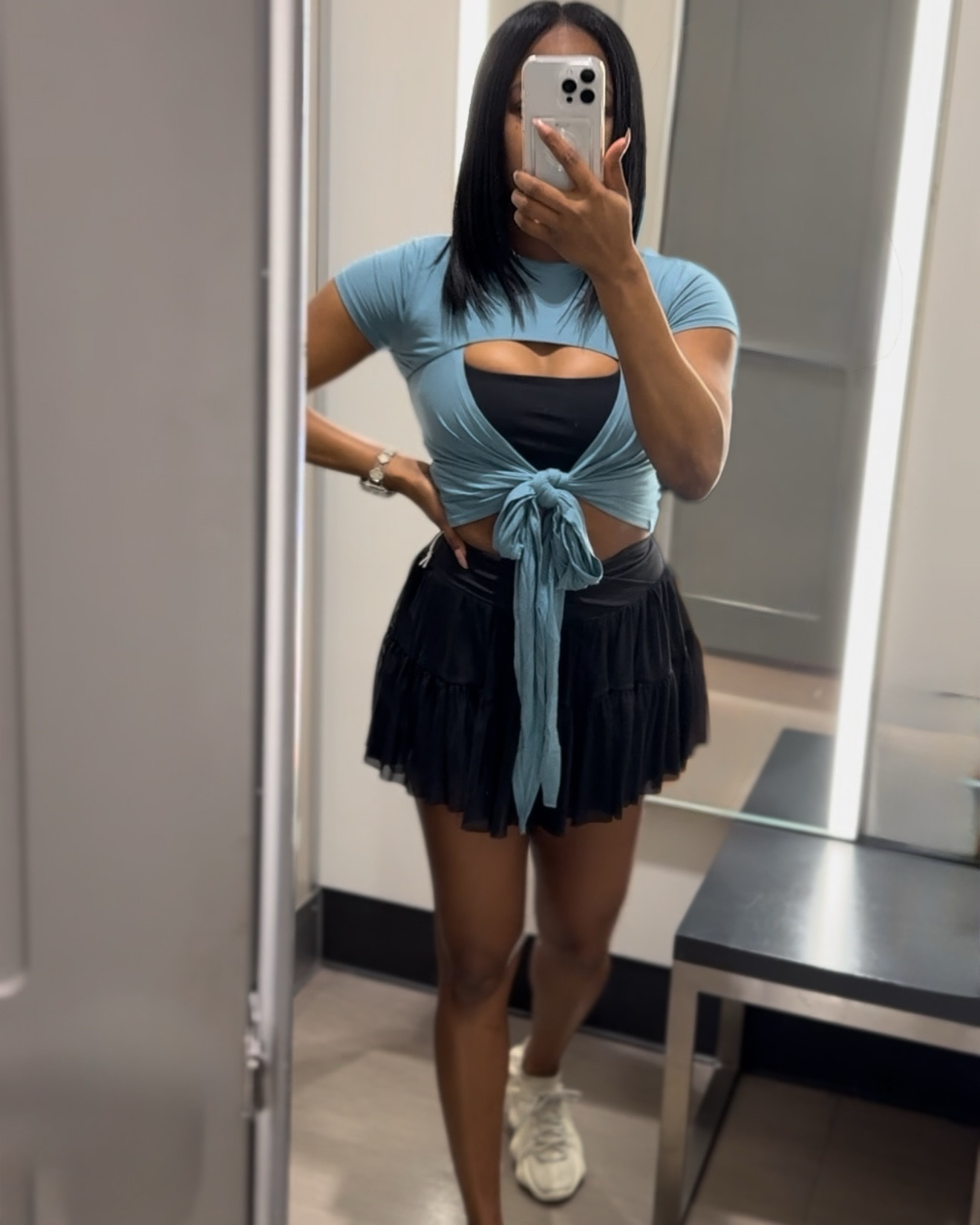 Activewear that goes from workouts to chill vibes? Yes, please!  Here’s how I’m styling my favorite pieces from the Blogilates x Target collection:

1️⃣ The Ballerina Skort (Black): Twirl-ready with a crisscross waistband, built-in shorts, and tiered mesh—your perfect partner for workouts or casual outings.

2️⃣ The Ruffle Tank (Black): With romantic ruffles and a built-in shelf bra, it’s equal parts elegance and functionality for low-impact days.

3️⃣ The Reversible Bow Back Top (Teal Blue): Wear it your way—bow in the back, crossed in front, or reversed for endless styling options.

4️⃣ The Marshmallow Zip Sweatshirt (Black): Oversized, ultra-soft, and perfect for rest days or errands. Bonus: those blousey sleeves and cozy hood are everything.

5️⃣ The Campfire Fleece Jacket (Black): Cozy up with this fleece fave, featuring pockets, a high collar, and a chill-but-chic oversized fit.

Perfect for workouts, lounging, or layering on the go. Which piece is your fave? Shop the collection at Target!

#LTKfit #BlogilatesxTarget #CozyAndChic #ActivewearStyle #BalletcoreVibes

#LTKWatchNow #LTKSeasonal #LTKFitness