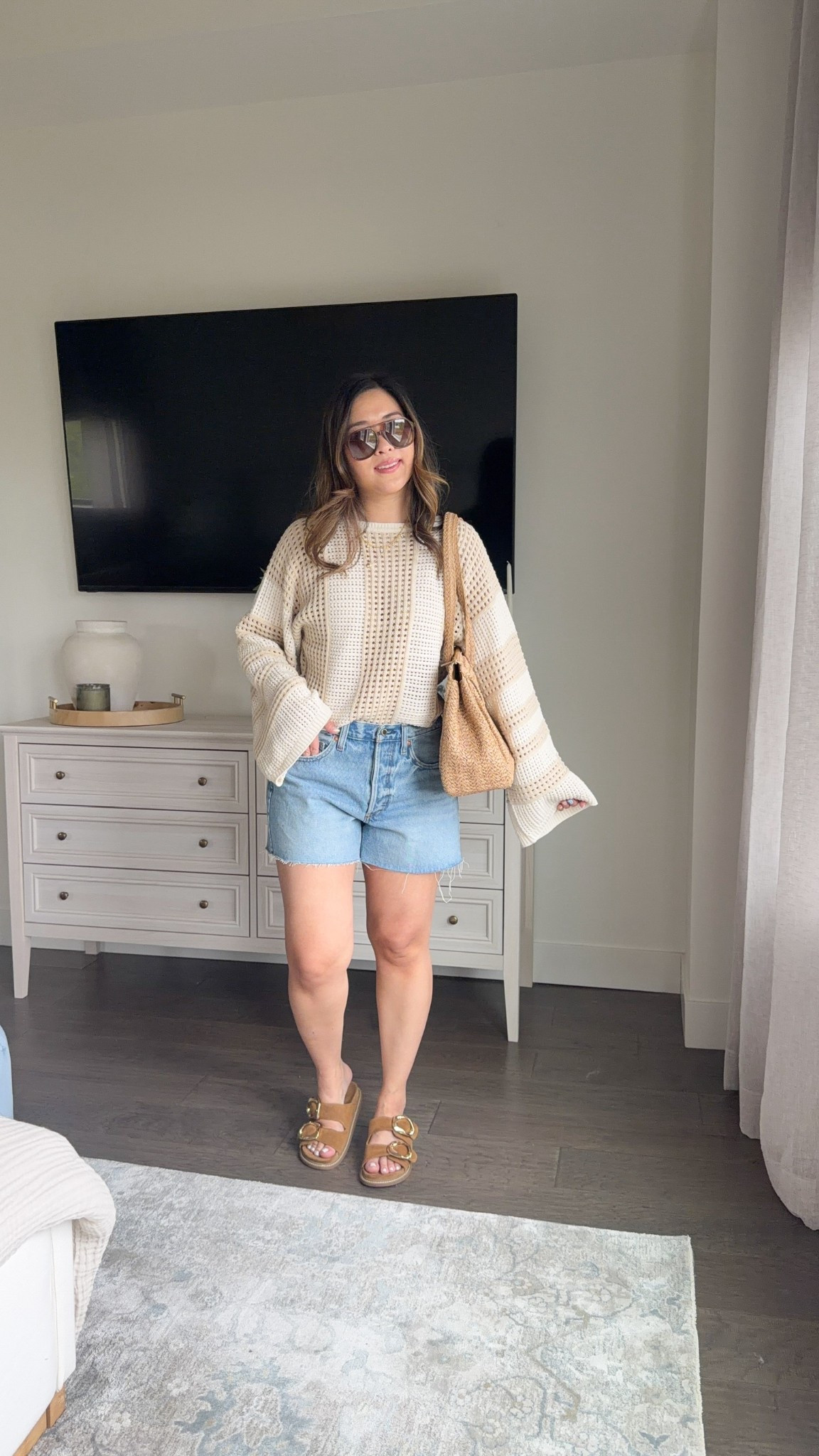 Outfit inspo, casual outfit, vacation outfit, jean shorts, cool mom outfit, tcs, affordable fashion, easy ootd 

#LTKgrwm #LTKSeasonal #LTKootd