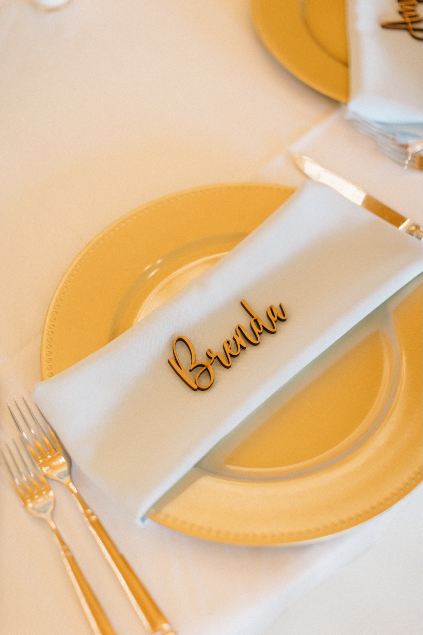 We loved our personalized wood cutouts that we used in place of name cards at our reception! So many of our guests took them home to repurpose them in their house or for gift tags! 🤍 

#LTKunder50 #LTKwedding #LTKhome