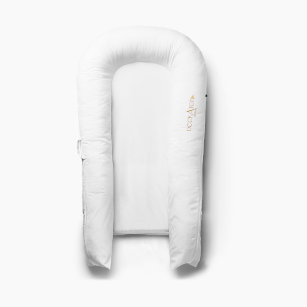 DockATot Grand Cover in Pristine White | 100% Cotton | Babylist