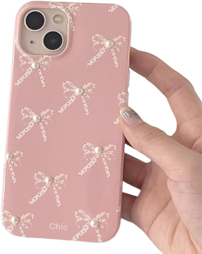 Bow Phone Case, Pink Bow Phone Case, Bow for iPhone Case, for iPhone 11/12/13/14/15 Pro Max (Styl... | Amazon (US)