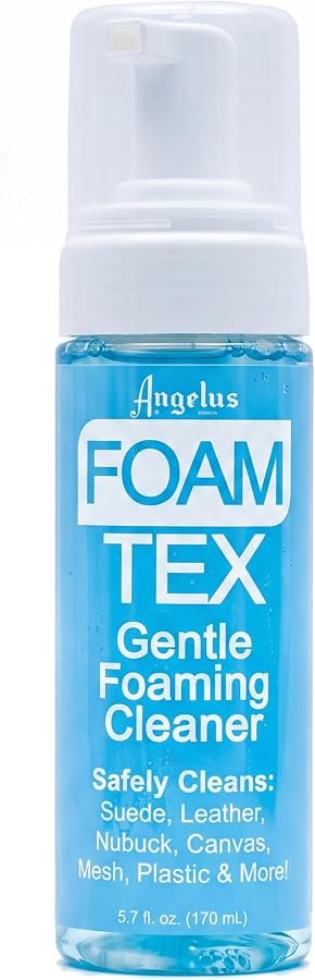 Angelus Foam-Tex Gentle Shoe Sneaker Cleaner for Leather, Nubuck, Suede, Canvas, Plastic - Foamin... | Amazon (US)