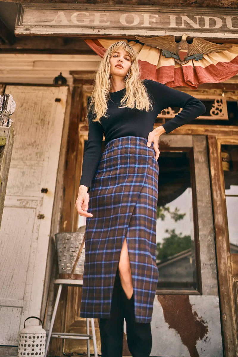 Manor Wrap Skirt | Hunter Bell