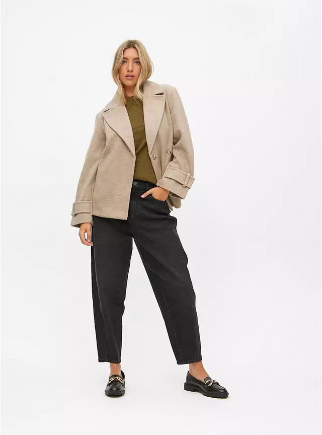Buy Neutral Twill Short Trench Coat M | Jackets | Tu | Tu Clothing