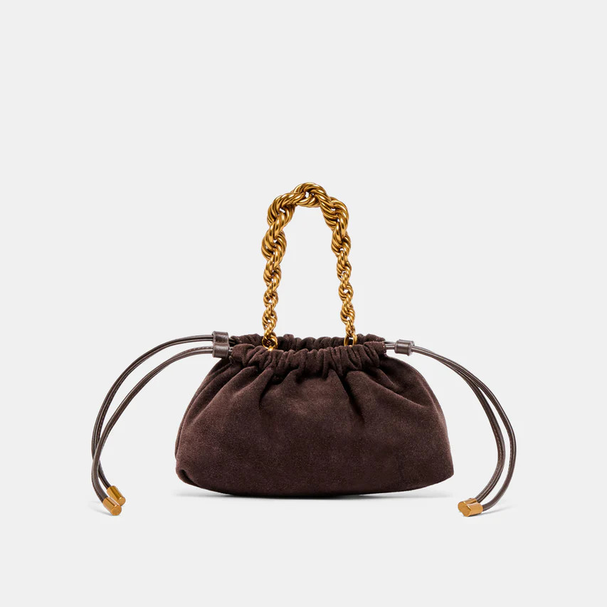 Cleo Espresso Suede Crossbody | Dolce Vita | DolceVita.com