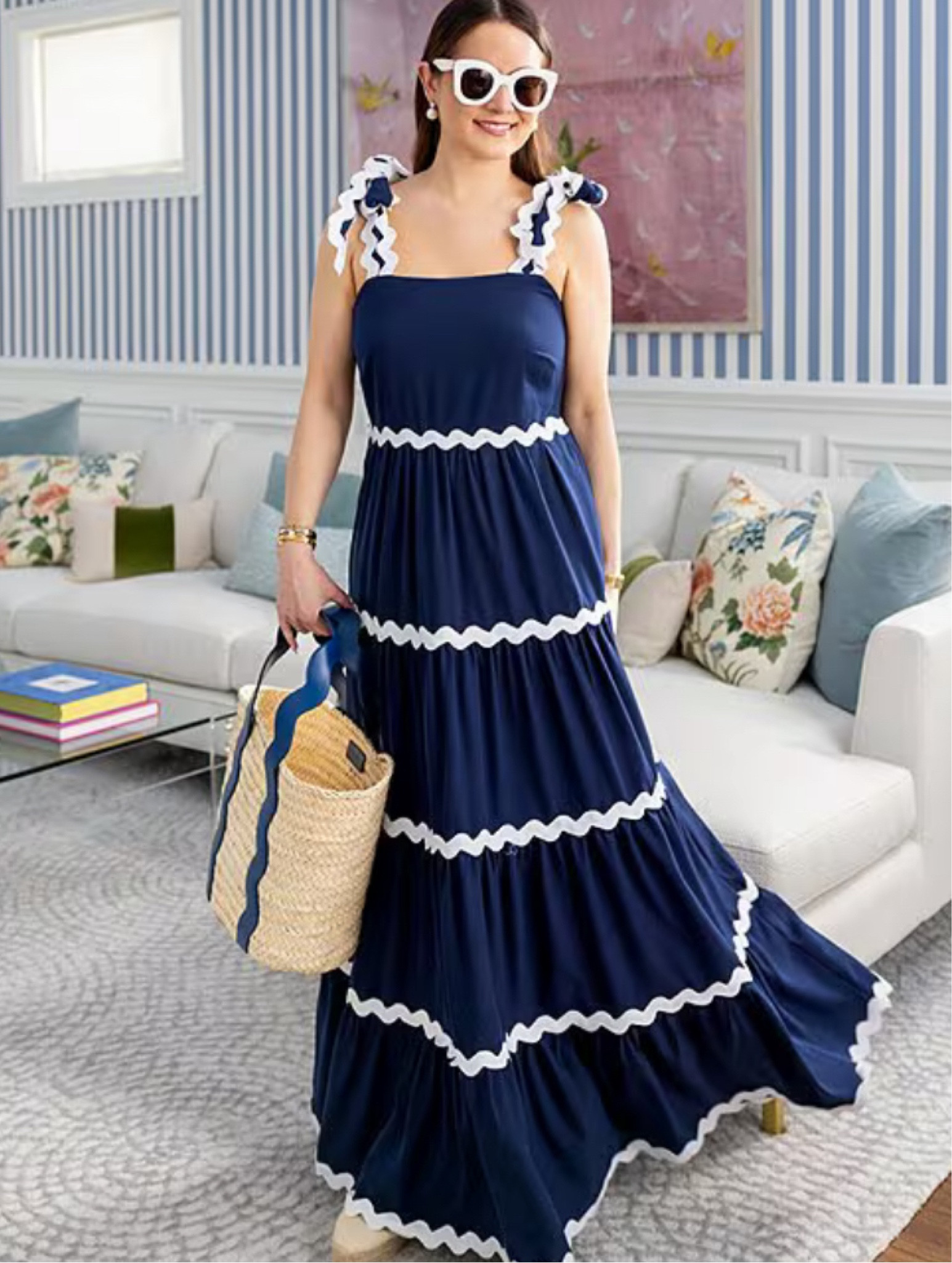 Navy blue maxi dress from Dillards. 
#dress

#LTKwedding #LTKworkwear #LTKshoecrush