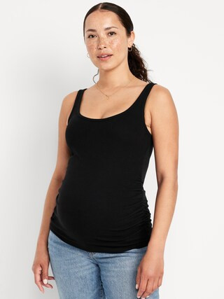 Maternity Scoop-Neck Ribbed Tank Top | Old Navy (US)