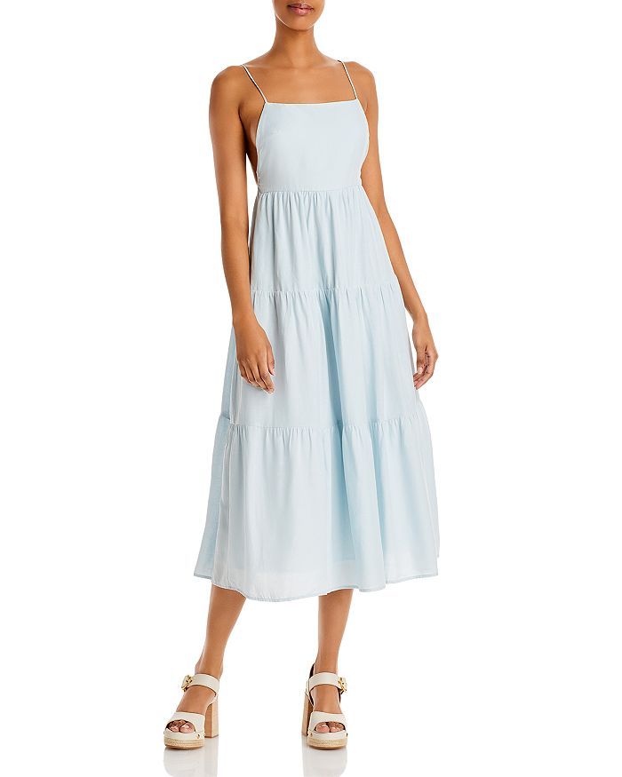 AQUA Sleeveless Tiered Midi Dress - 100% Exclusive Back to Results -  Women - Bloomingdale's | Bloomingdale's (US)