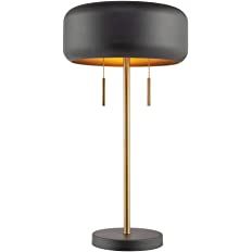 Globe Electric 67347 22" 2-Light Table Lamp, Metallic Dark Gray, Table Lamp for Living Room, Dual... | Amazon (US)