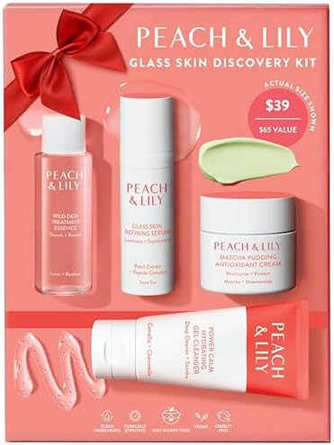 Peach & Lily - Glass Skin Discovery Kit (4 Products) - 1 Cleanser, 1 Essence, 1 Serum & 1 Cream -... | Amazon (US)
