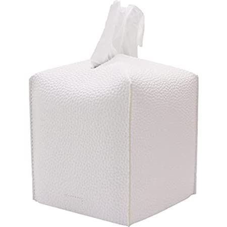 Livelab Tissue Box Cover, Square Decorative PU Leather Tissue Box Holder Modern Tissue Case Facial P | Amazon (US)