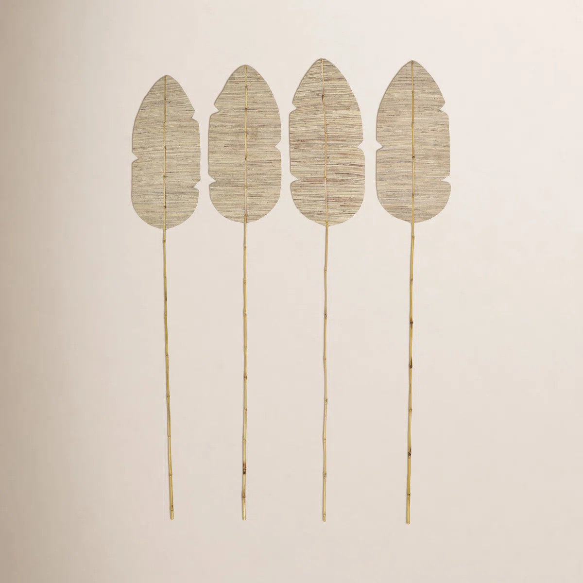 Cyrus Palm Leaf and Decorative Fan Vase Fillers Sculpture (Set of 4) | Wayfair North America