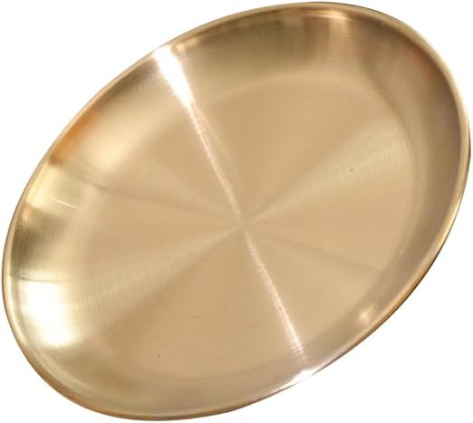 LIFKOME Storage Tray Round Serving Platter Earrings Holder Organizer Makeup Vanity Organizer Cook... | Amazon (US)