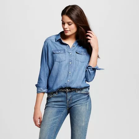 Mossimo shop denim shirt