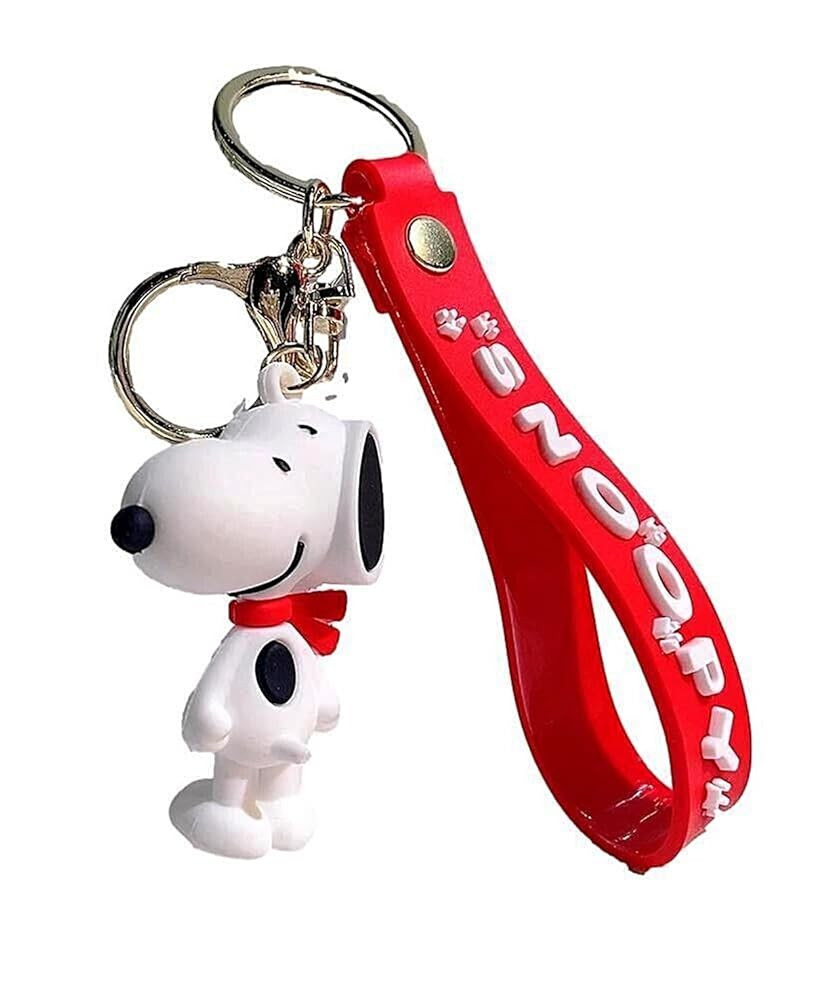 TCB Creations Snoopy's The Dog Cartoon 3D Character Silicone Charm Keychain, osfm | Amazon (US)