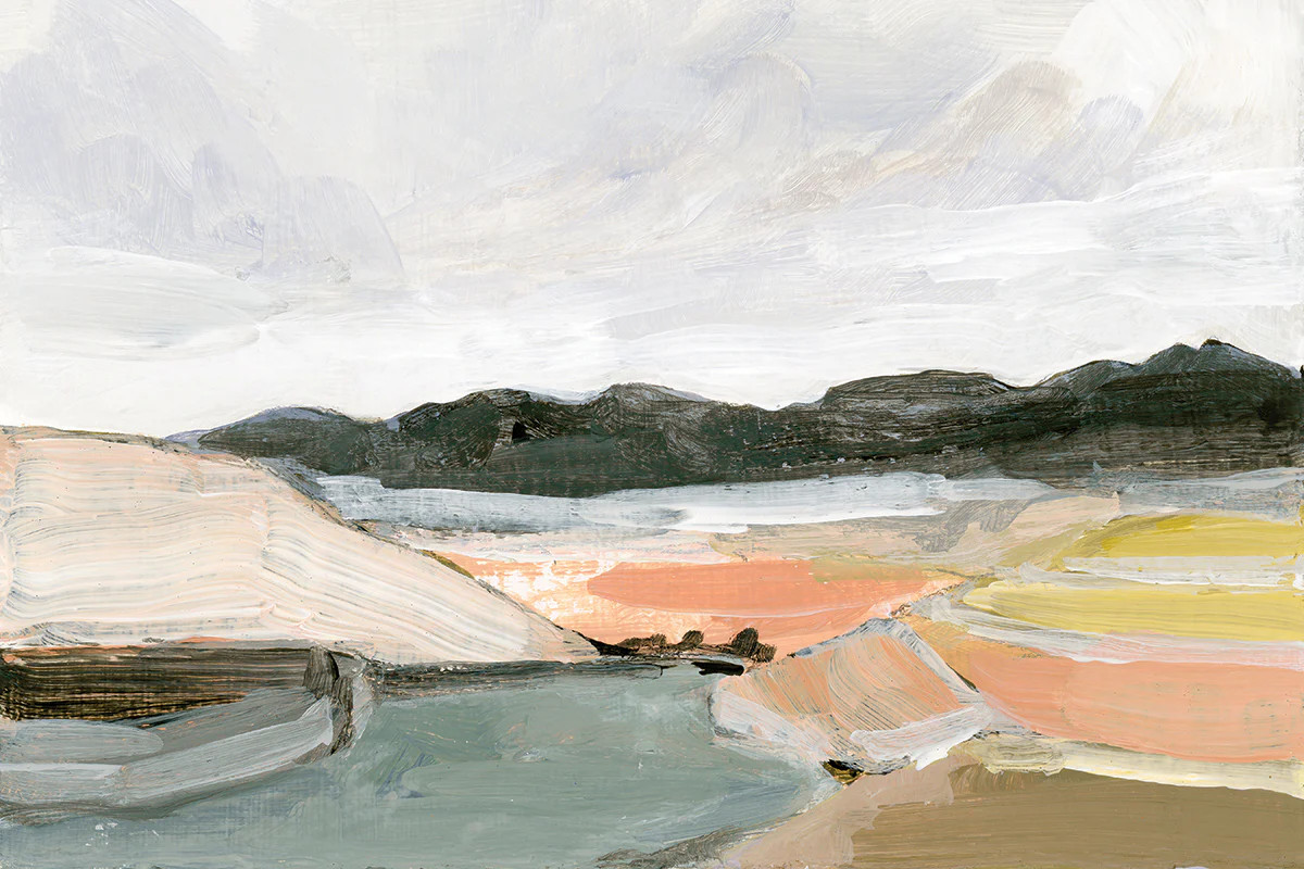 FRENCH PORT Large Wall Art Abstract Landscape Art Laurie Anne Gonzalez | Juniper Print Shop