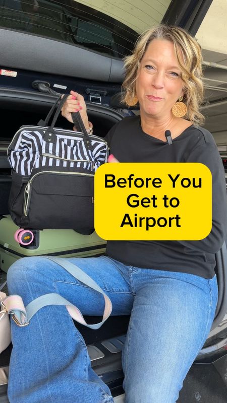 Airport tip, travel outfit, backpack, carry-on suitcase, hand luggage #traveloutfit

#LTKtravel