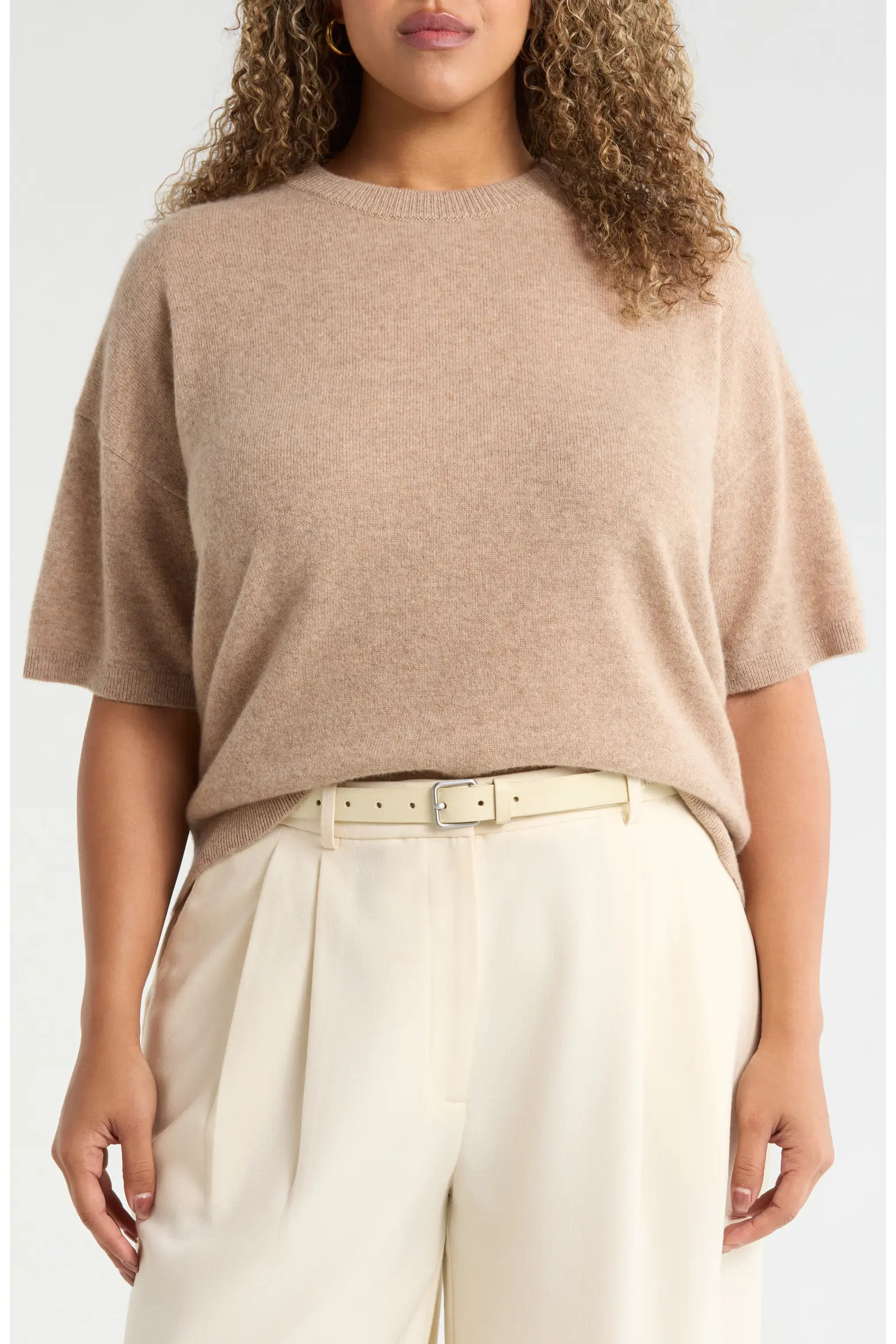 Short Sleeve Cashmere Sweater (Women) | Nordstrom | Nordstrom