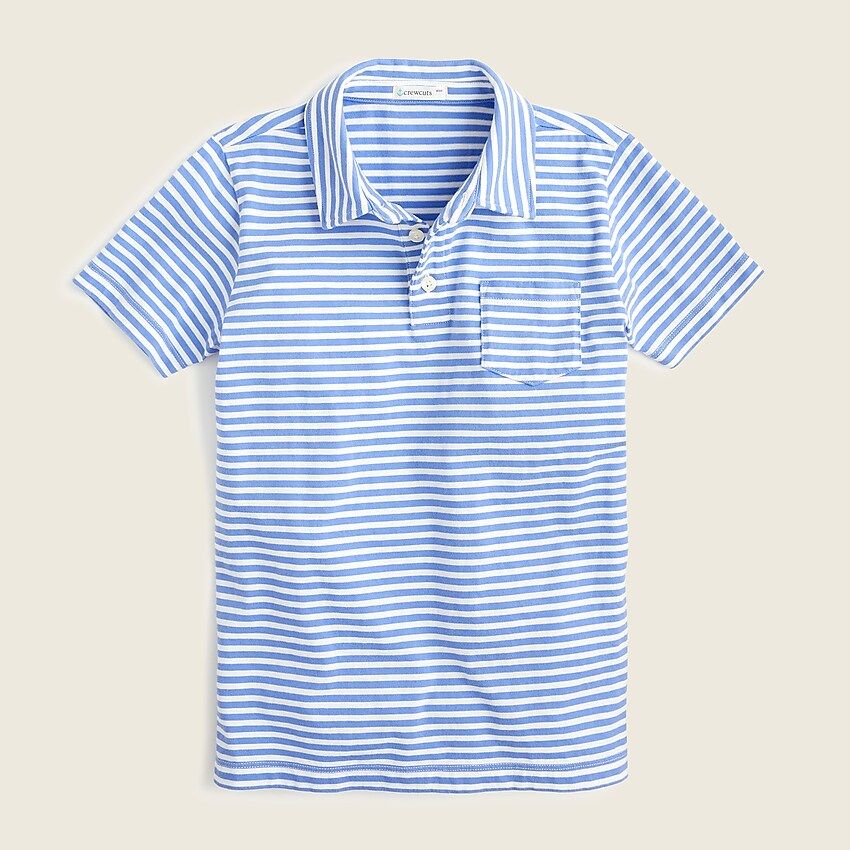 Boys' short-sleeve polo shirt in stripe | J.Crew US