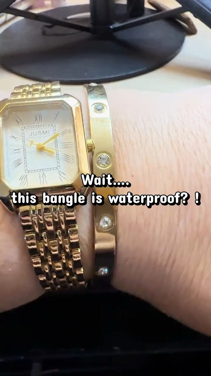 Waterproof jewelry that looks expensive is one of my favorite smart luxury finds. This Pavoi CZ bangle is 14K gold plated, tarnish resistant, and you can wear it every day — shower, swim, wash your hands. I love stacking these to get that expensive bracelet stack look without spending hundreds. Such a good everyday piece. Linked here.

Hashtags:
#affordableluxury #waterproofjewelry #braceletstack #pavoi #everydayjewelry

#LTKBeauty #LTKOver40 #LTKgrwm