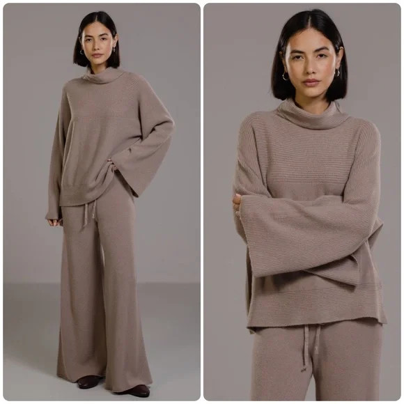 New! JAKI LONDON Ribbed Roll Neck Sweater/ Poncho Style 🇮🇹 Onesize | Poshmark