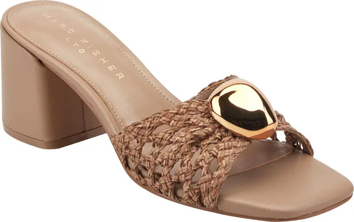 Farrel Embellished Square Toe Slide Sandal (Women) | Nordstrom