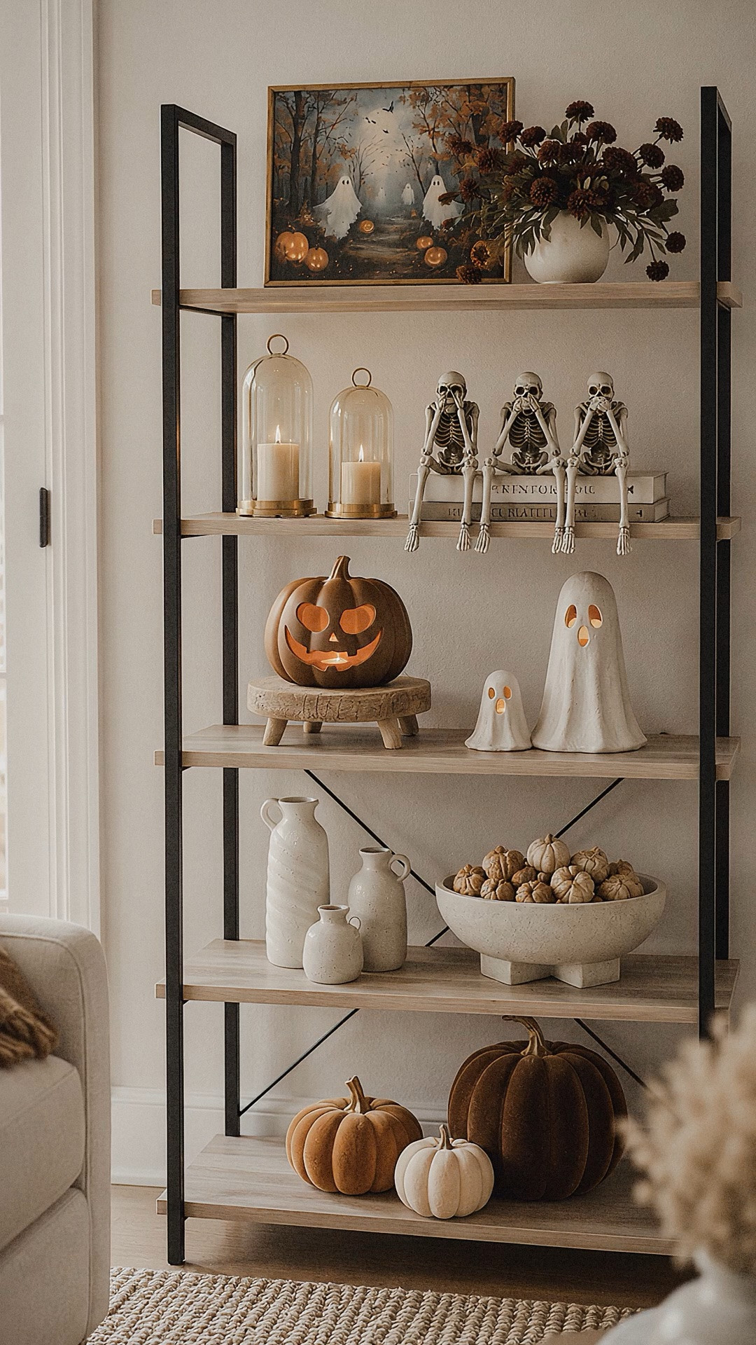 Amazon fall finds making this shelf feel extra cozy 🍂👻 I love mixing a few spooky pieces with warm neutrals, pumpkins + everyday decor so it still feels like home. 🤎
#AmazonFinds #AmazonHome #FallDecor #HalloweenDecor

#LTKSaleAlert #LTKSeasonal #LTKHome