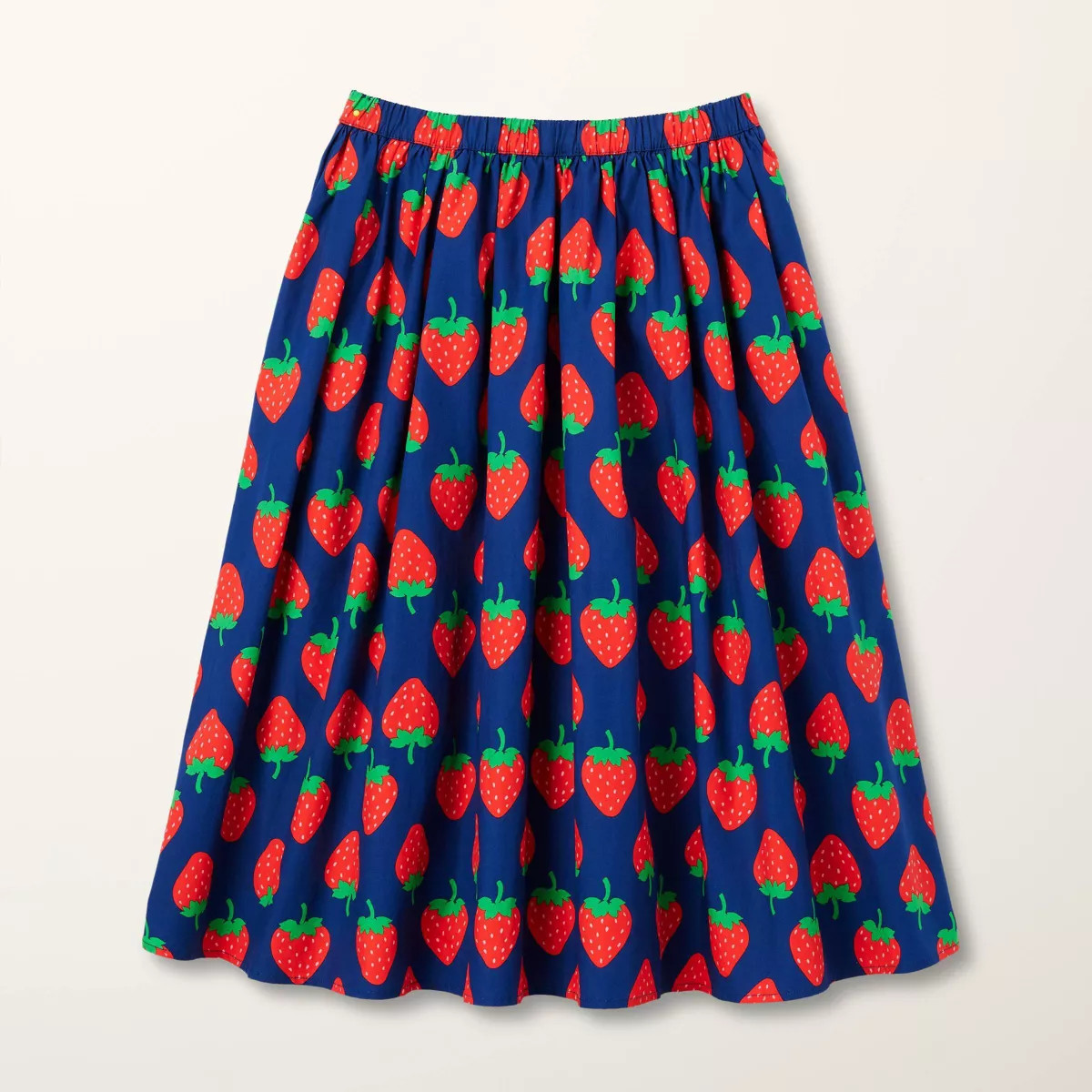 Girls' Adaptive Strawberry Print Midi Skirt - kate spade new york x Target Navy/Red | Target